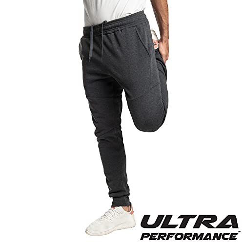 Ultra Performance سروال رياضي فليس بتقنية عالية الأداء 3 عبوات للرجال، بنطلونات رياضية للرجال مع جيوب بسحاب - Image 5