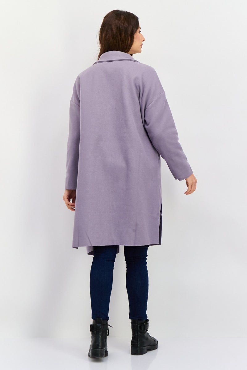 Sadie & Sage Women Plain Trench Coat, Grey  - Image 4