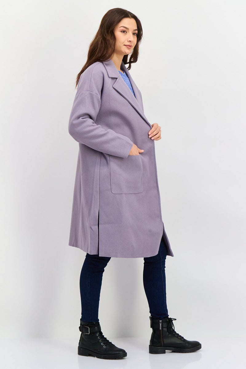 Sadie & Sage Women Plain Trench Coat, Grey  - Image 3