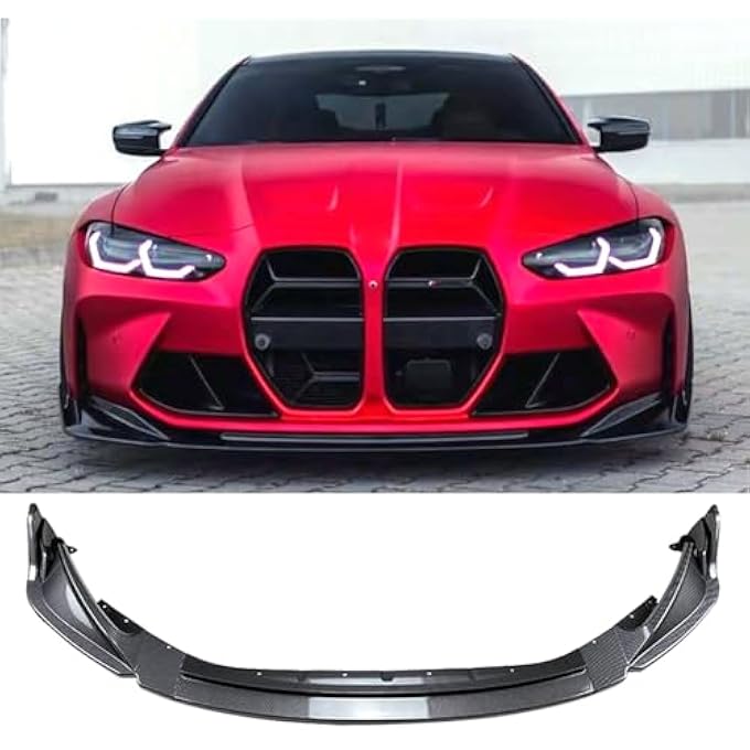 Tempsnow شفاط الصدام الأمامي لسيارة بي إم دبليو M3 G80 M4 G82 G83 من ألياف الكربون - Image 3