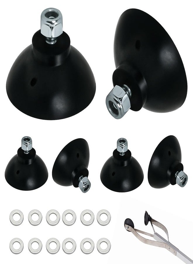 IFERLA Grabber Tool Reacher Rubber Suction Cups, Replacement Gripper Cups Tips Part for Repair, Outdoor Long Reach Pick up Gripper Parts for Arcmate Ez Heavy Duty Pickers, Rubber Cups with Locknuts (6 Cups) - Image 1