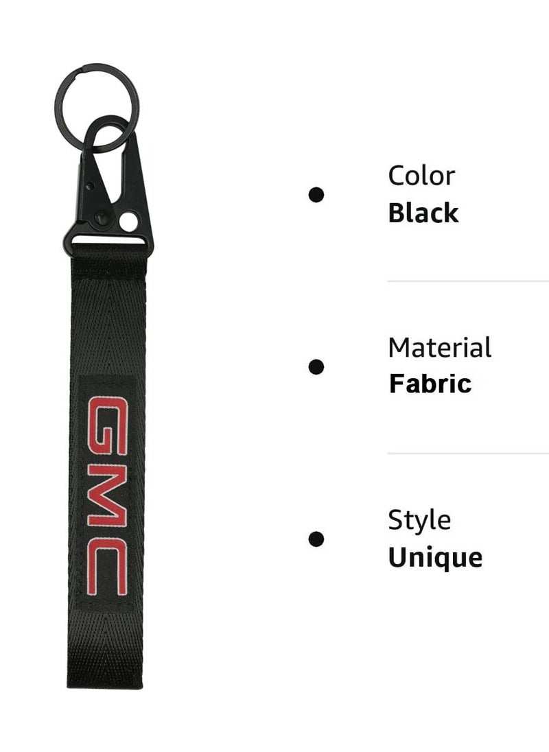 GMC - Premium Type Fabric Strap Keychain Car Key Chain, Home Keychain 1pcs gmc - Image 1