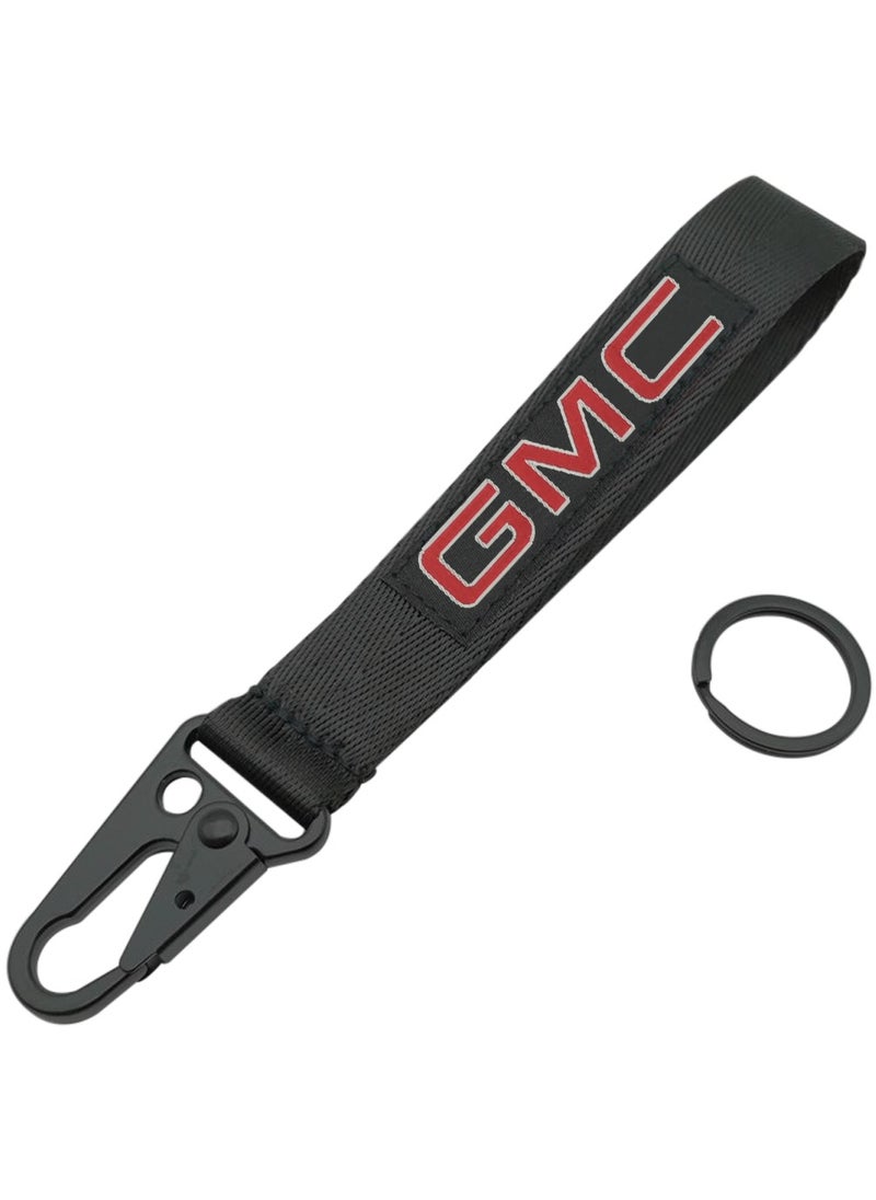 GMC - Premium Type Fabric Strap Keychain Car Key Chain, Home Keychain 1pcs gmc - Image 1