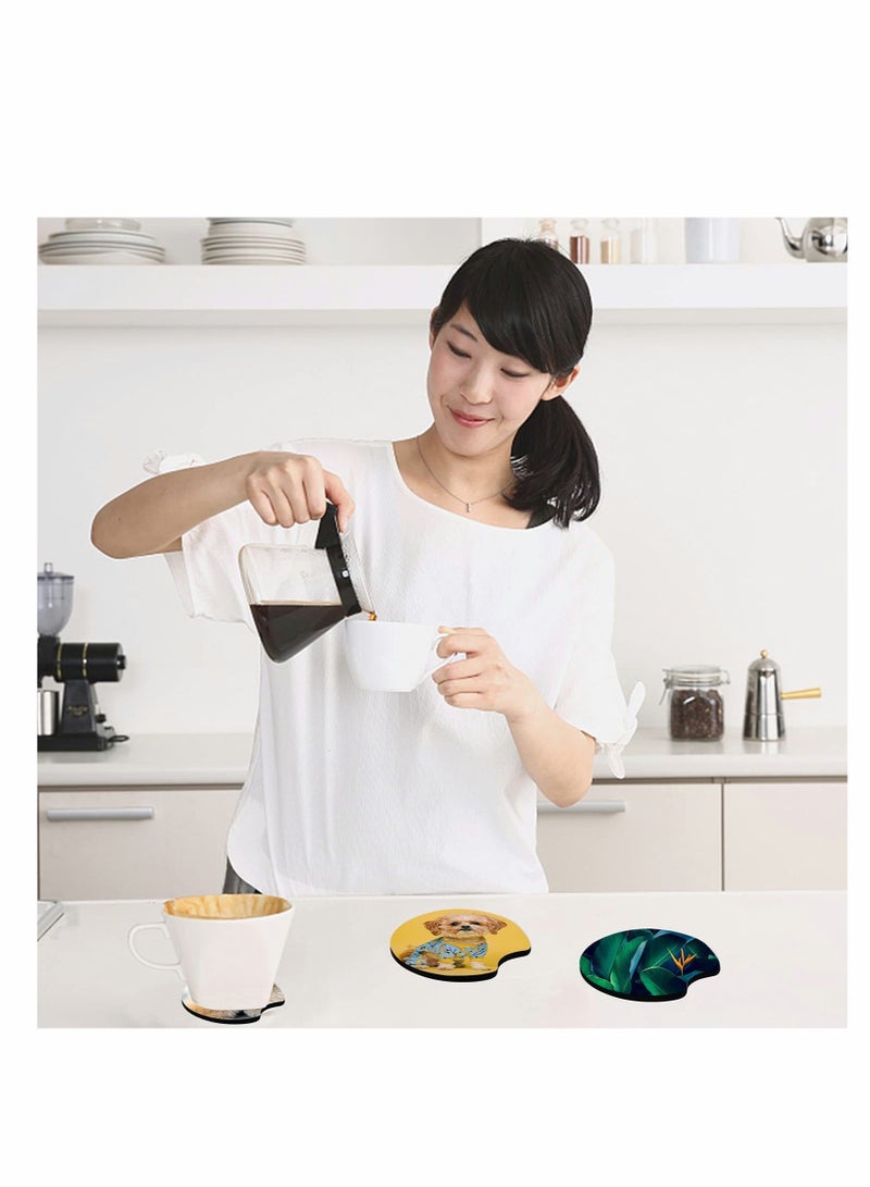 Excefore Car Cup Coaster Car Coasters, Round Opening Drink 50 PCS 2.75 in for DIY Crafts Car Cup Coasters, Painting Project, Thermal Sublimation DIY Crafts - Image 3