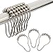 Amazer Amazer Shower Curtain Hooks Rings, Stainless Steel Shower Curtain Rings and Hooks for Bathroom Shower Rods Curtains-Set  - Image 2