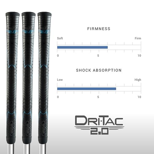 WINN DRI-TAC 2.0 MIDSIZE Golf Grip - Tacky Feel, Moisture-Wicking, Shock Absorption | AVS Technology for Enhanced Performance | Optimal Hand Alignment, Grip Pressure | Durable for Long-lasting Use - Image 4