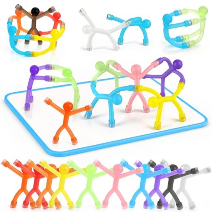 24PCS MAGNETIC PEOPLE MAGNET MEN WITH WHITE BOARD FRIDGE MAGNETS SENSORY FIDGET TOYS FOR CLASSROOM PRIZE GOODIE BAG STUFFERS