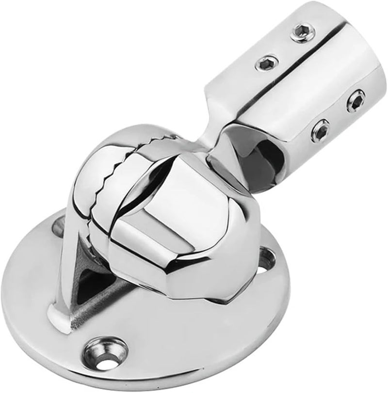 قاعدة سطح السفينة القابلة للتعديل من الفولاذ المقاوم للصدأ 316 لتركيب هوائي القارب البحري مع آلية سنارة لسكك راديو العربات المنزلية المتنقلة - Image 4