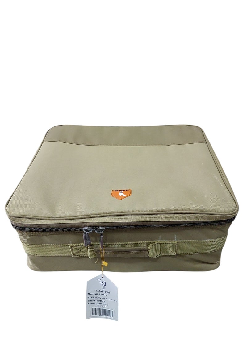 Safari Safari bag + sand color  size: 46*38*18 cm  - Image 1