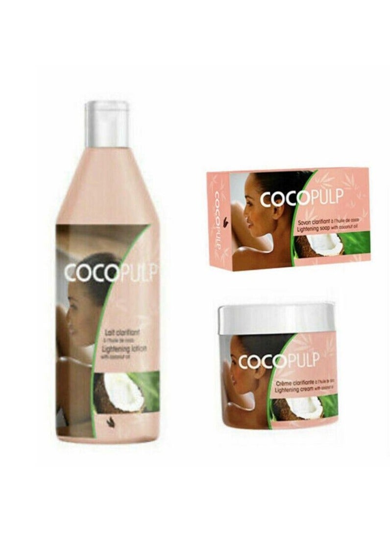 Cocopulp clarifiante lightening creme Lotion Oil Soap Complete Set - Image 2