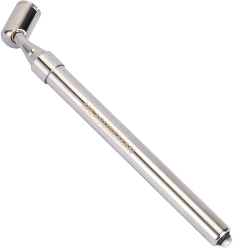 Measureman Heavy Duty Large Bore Dual Head Truck Tire Gauge with 360° Swivel Chuck - Image 1