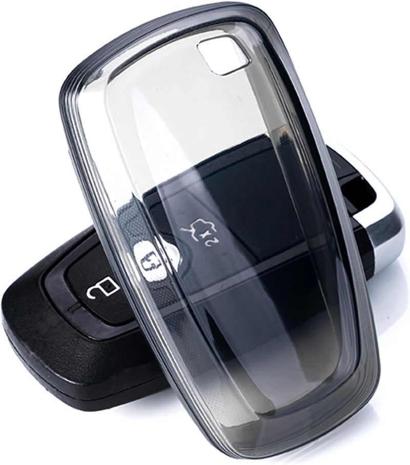 Flensent Clear TPU Key Fob Cover for Ford 5 Buttons - Fits Multiple Models - Image 1