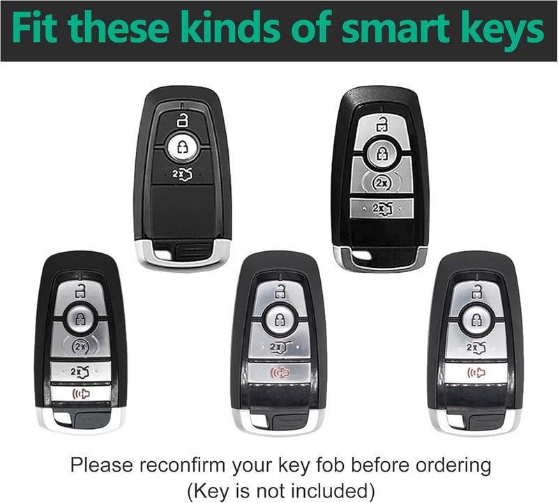 Flensent Clear TPU Key Fob Cover for Ford 5 Buttons - Fits Multiple Models - Image 2
