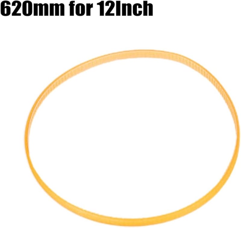Orange PU V Ribbed Motor Conveyor Belt For Woodworking Band Saw 620mm For 12 Inch Replacement - Image 4
