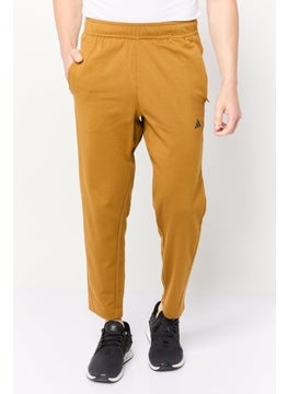 Adidas Men Sportswear Fit Drawstring Training Track Pants, Dark Mustard  - Image 1