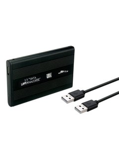 شول فاكتوري، حافظة معدنية لأجهزة الكمبيوتر المحمولة ساتا مقاس 2.5 بوصة، مزودة بمنفذ USB 2.0، صندوق محرك أقراص محمول خارجي، كمبيوتر رقمي/صندوق محرك أقراص محمول/صندوق محمول - اللون: U25B أزرق