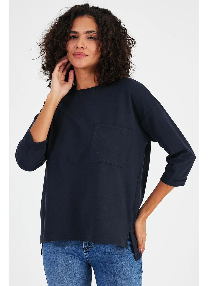 الكسندر جاردي Alexandergardı Pocket Detailed SWEATSHIRT(B24-00195)