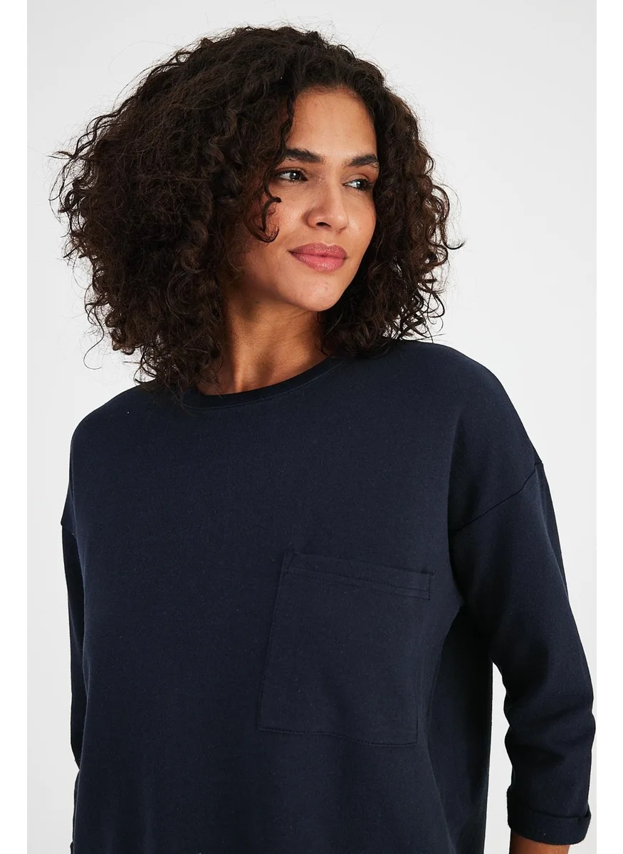 الكسندر جاردي Alexandergardı Pocket Detailed SWEATSHIRT(B24-00195)