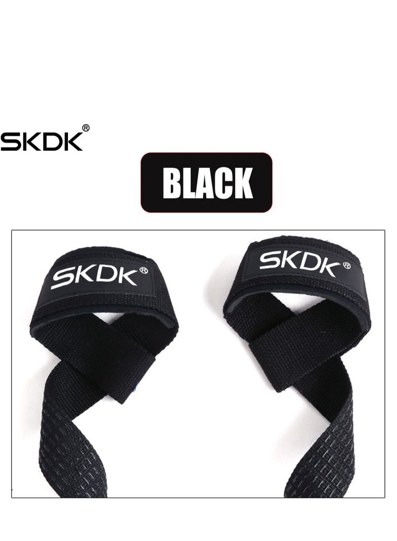 SKDK Non-Slip Silicone Lifting Straps, Straps for Gym, Weightlifting, Wristbands Gym Straps for Gym Women, Men, Weightlifting, Bodybuilding, Strength Training, Blue - Image 2