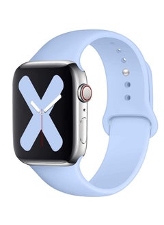 Ten Tech Silicone Sport Band for Apple Watch Ultra/Ultra 2 49mm 45mm 44mm 42mm, Waterproof Soft Silicone Sports Band for iWatch Ultra SE 8/7/6/5/4/3/2/1, Sierra Blue