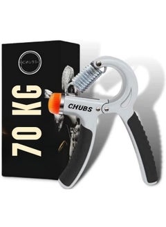 Chubs Fitness Series 10-70Kg Hand Gripper For Men & Women For Gym Workout Hand Exercise Equipment To Use In Home For Forearm Exercise Finger Exercise Power Gripper (Gunmetal Grey)  - Image 1