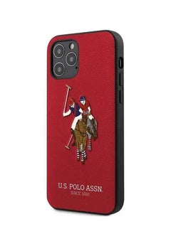 U.S.Polo iPhone 12 / 12 Pro 6.1inch PU Hard Case Polo Embroidery - Red  - Image 3