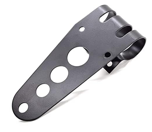 VTRUST Motorcycle Head Lamp Holder Mounting Brackets | Universal Headlight Bracket, Silver, Pack of 2 - Image 2