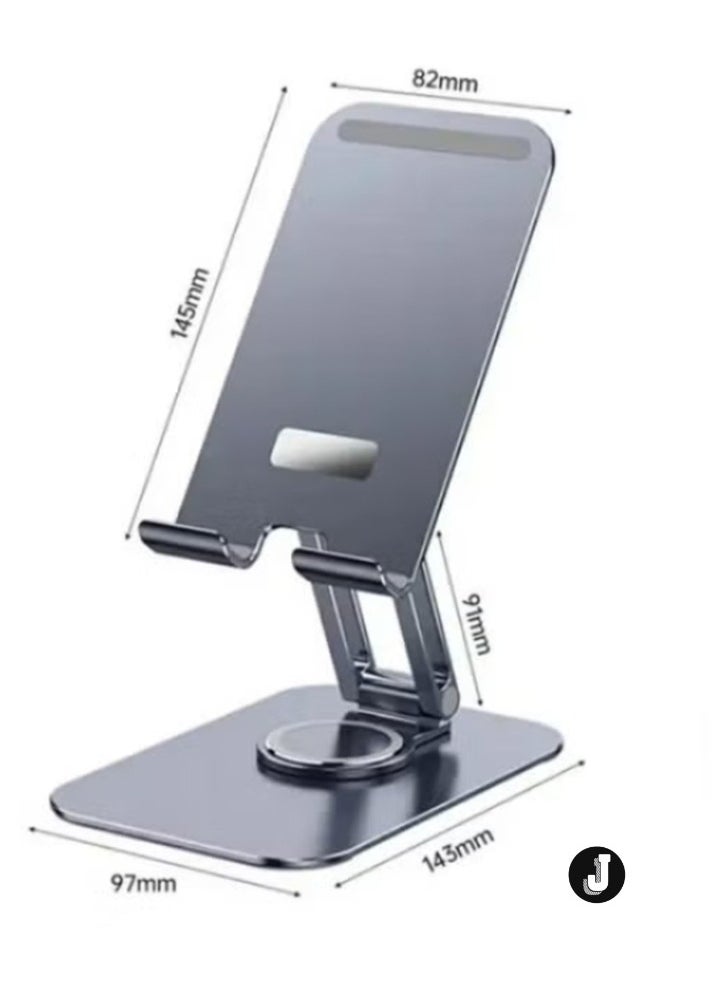 JAJEEK Rotatable Cellphone & Tablet Holder – Aluminum Alloy Desktop Phone Stand for Versatile Viewing - Image 2