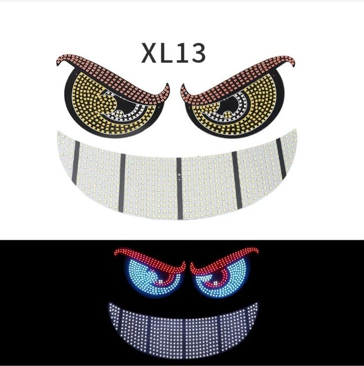 AutoBizarre Devil Eyes LED Lights for Car Windshield Led Panel with USB for Car Rear Window Universal for All Cars, Vans, Trucks, etc (Red Red Blue) - Image 2