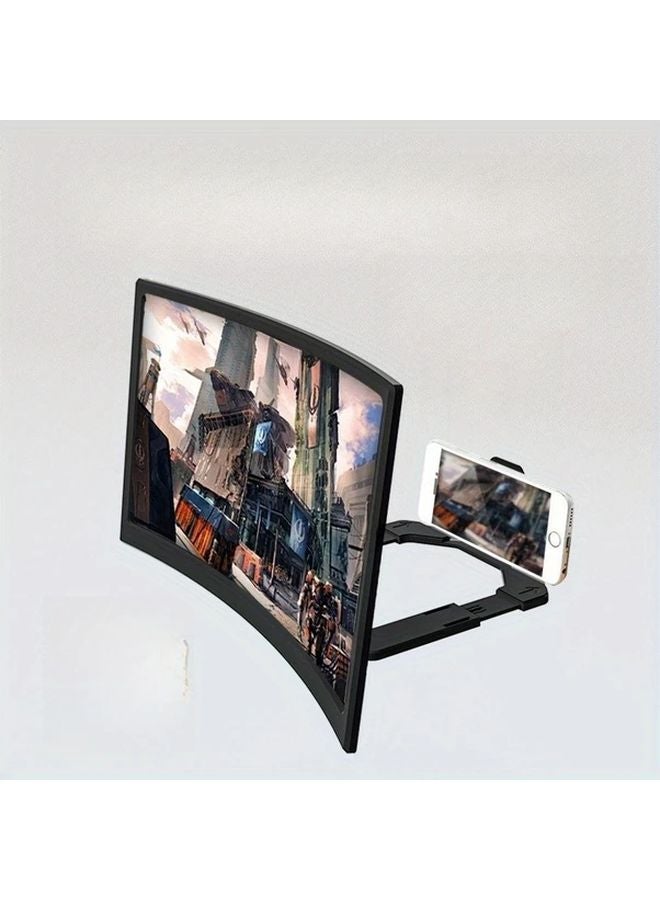 ترقية مقبس شاشة محمول منحني مقاس 12 بوصة عالي الدقة WL859 أسود للأفلام ومقاطع الفيديو والألعاب - Image 4