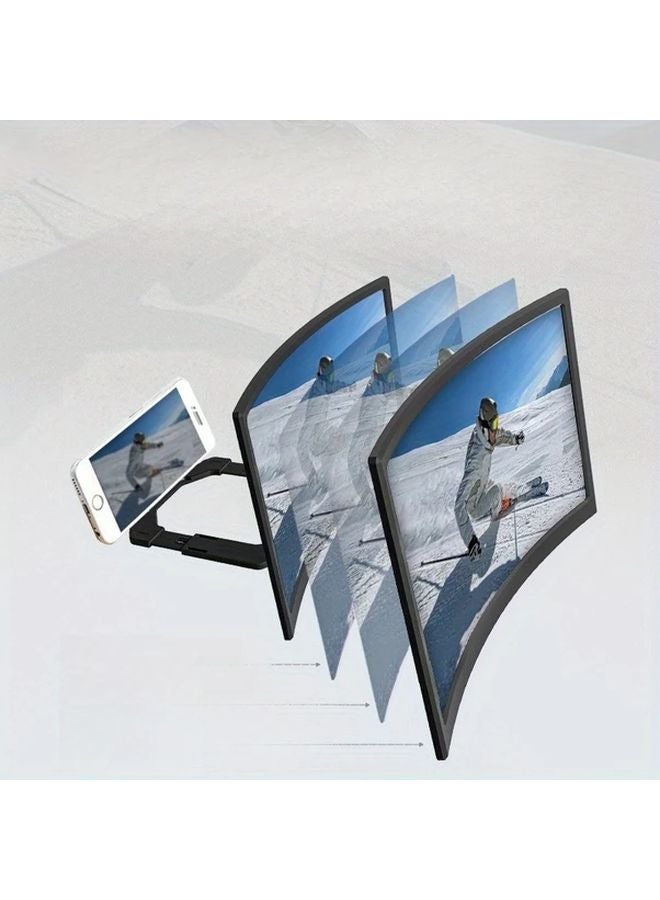 ترقية مقبس شاشة محمول منحني مقاس 12 بوصة عالي الدقة WL859 أسود للأفلام ومقاطع الفيديو والألعاب - Image 2