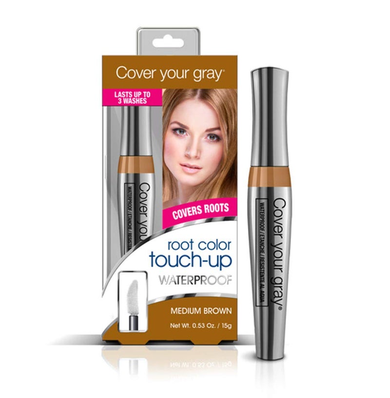 Cover Your Gray Cover Your Gray Waterproof Root TouchUp, Medium Brown, 0.53 Ounce