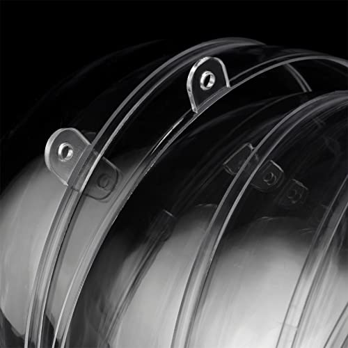MANCHAP 10 Pack 5.5 Inches Clear Fillable Ornaments Ball, Large Plastic Ornament Balls, Acrylic Ball with 50M String for DIY, Crafts, Party & Wedding, Home Decoration - Image 3
