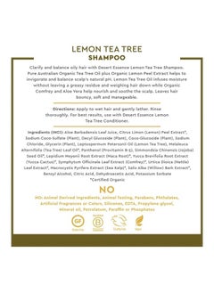 Lemon Tea Tree Shampoo, 8 fl oz - Gluten Free, Vegan, Paraben Free, Organic - Daily Use Clarifying Shampoo with Organic Tea Tree Oil plus Organic Lemon Peel Extract for pH Balance - pzsku/Z8A7420C5D70CAD4BBF60Z/45/_/1689296707/498c2ffc-1ff7-458b-85c1-7bd9dc8fbcba