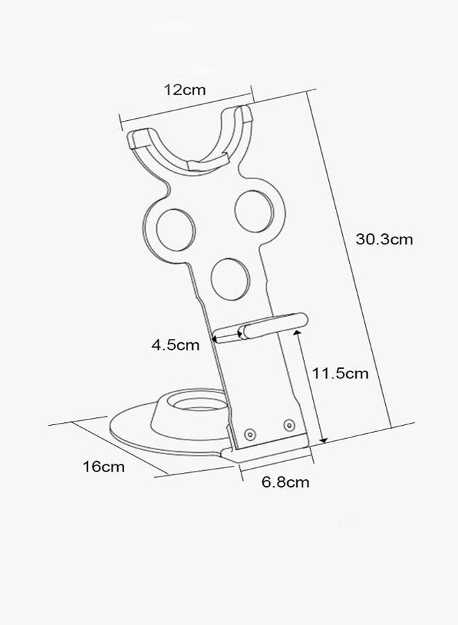 general Countertop hair dryer rack Punch-free adaptation Dyson storage hanger Vertical hair dryer rack for home barbershop - Image 4