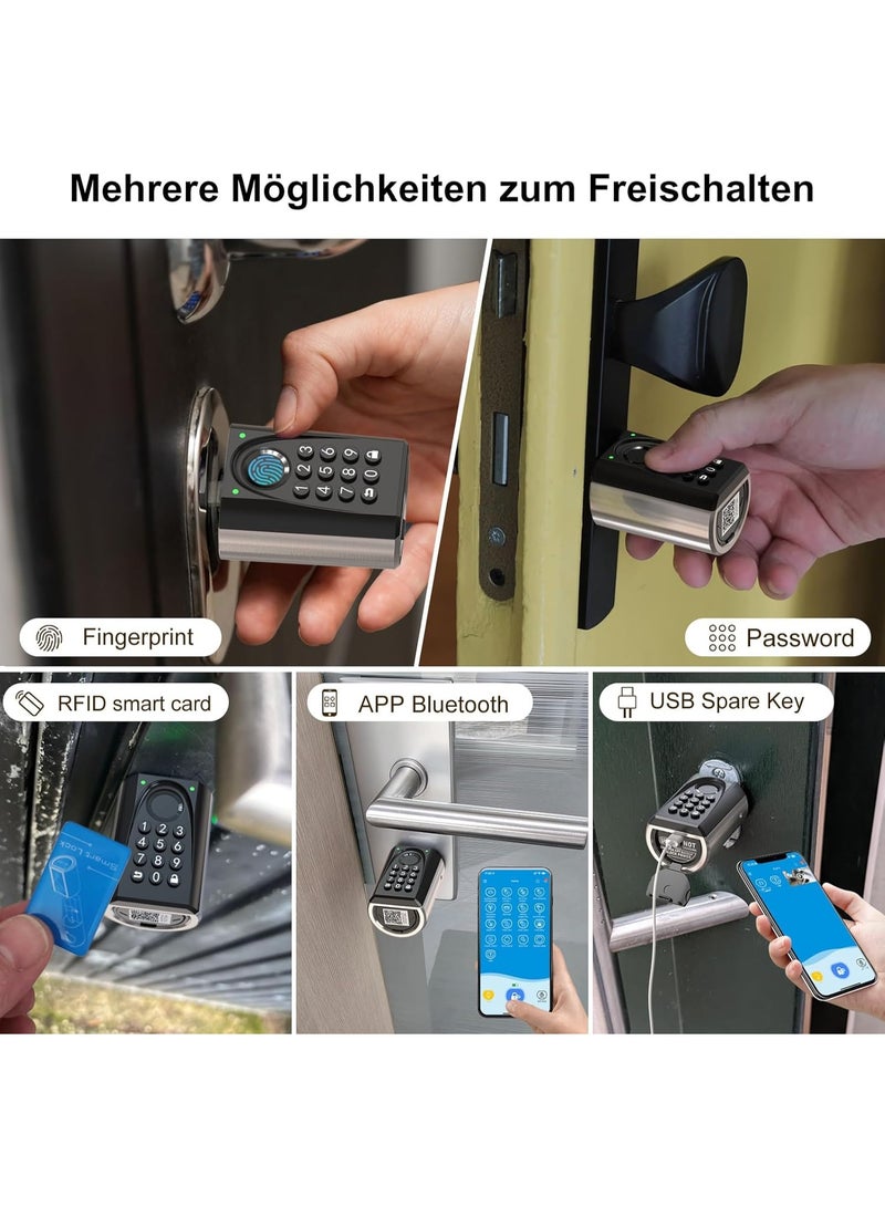 WELOCK ToucD41-UAE Biometric Fingerprint Smart Cylinder Door Lock with Password WI-FI App RFID Card Unlock For Home Office Airbnb - Image 3
