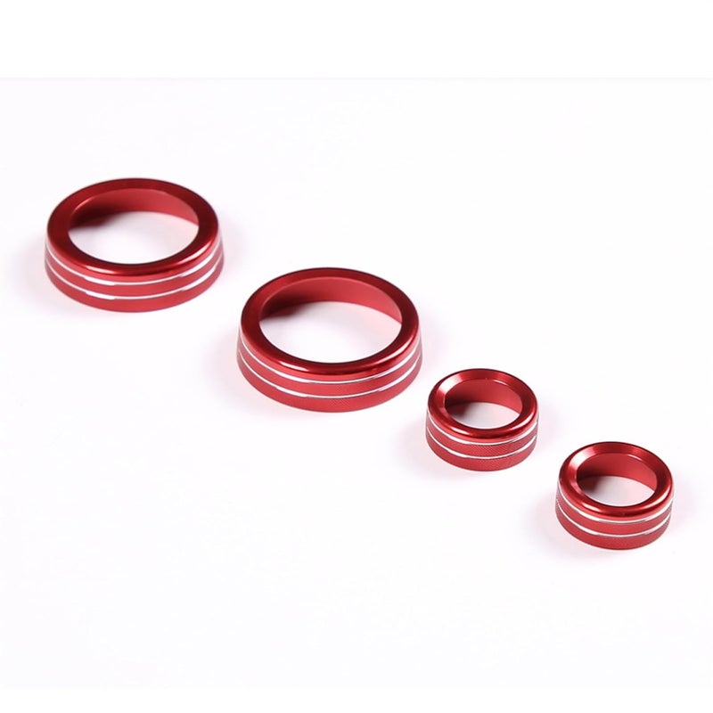 QASULER Aluminum Alloy Air Conditioner Knob Cover for Corvette C7 - Image 2