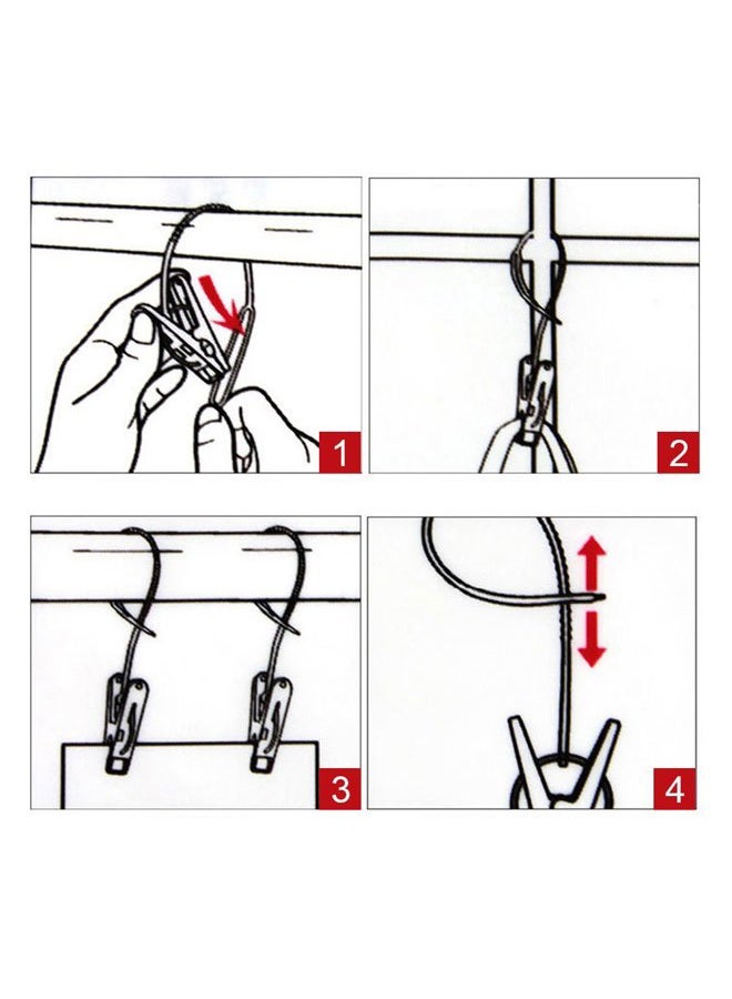 JCBIZ 24Pcs Clothes Peg Clip PinsMulticolor Rope Clip Hanging Clothes line Windproof Hanger Sock Clothes Drying Peg PP Plastic Clips Hooks - Image 5