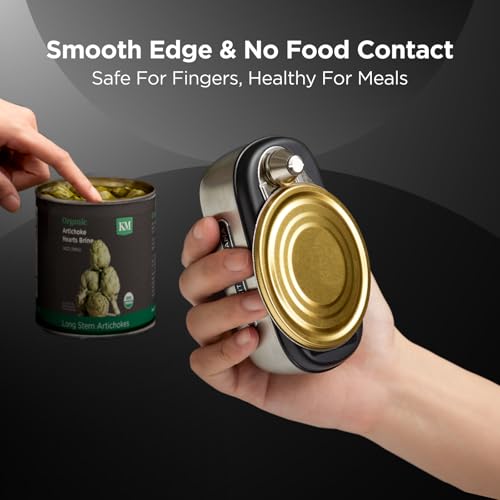Kitchen Mama Orbit One Stainless Steel Rechargeable Electric Can Opener: Hands-free, USB-C Charging, Automatic Stop, Smooth Edge, Safety, Blade for Large Cans, Heavy Duty, Soda Can and Pop Can - Image 5