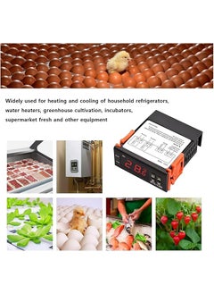 erorex Digital Temperature Controller Stc 1000 Intelligent Temperature Regulator Ac 110~220V Refrigerator Thermostat Support Heating Cooling Temperature Correction Delayed Start High Or Low Temperature Alarm  - Image 3