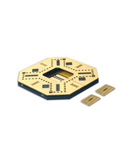 JACKAROO THE ORIGINAL Extendable Gold Edition Black Leather Board 6 Players  - Image 2