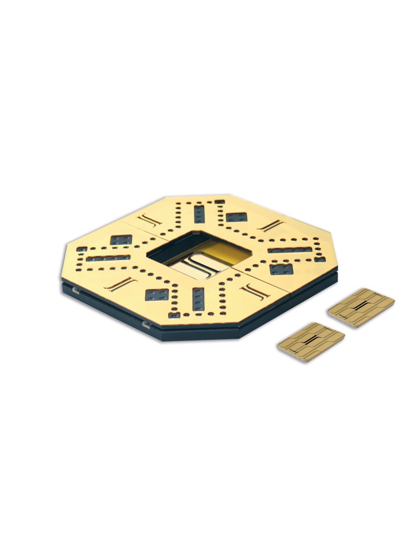 JACKAROO THE ORIGINAL Extendable Gold Edition Black Leather Board 6 Players - Image 2