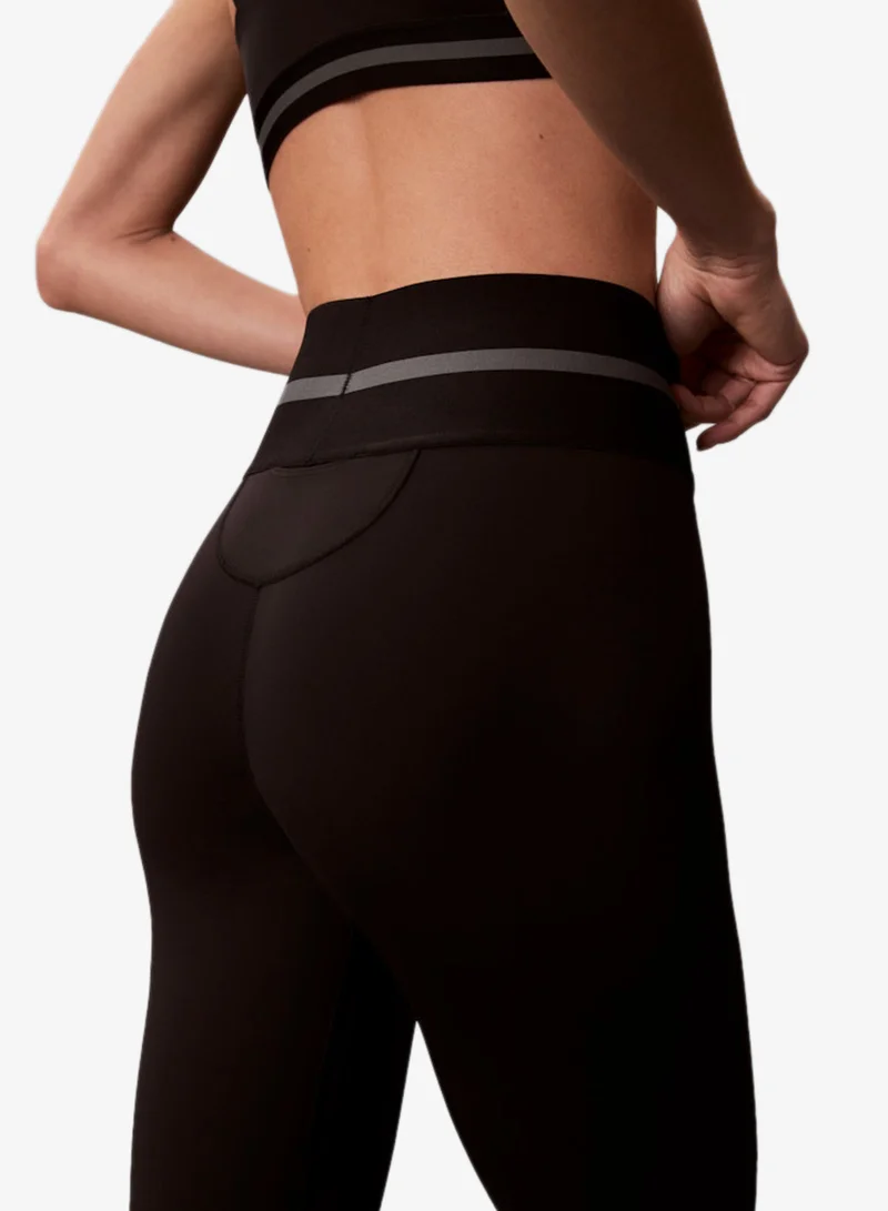 Calvin Klein Sports /Black 7/8 Icon Sport Wide Waistband Leggings for Women | Best Price UAE