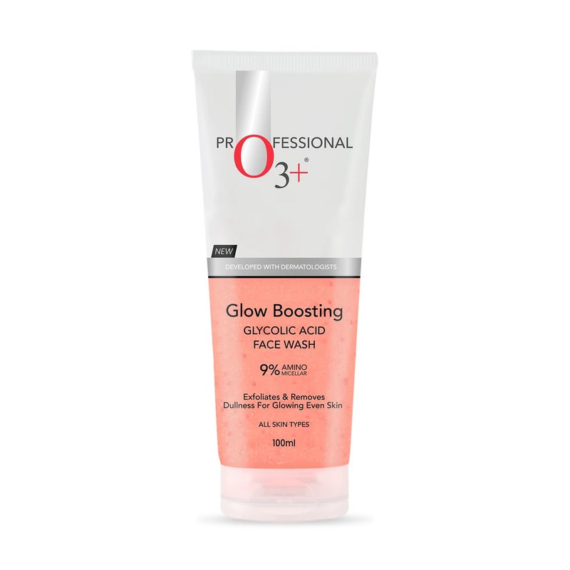 O3 Glow Boosting Glycolic Acid Brightening Face Wash 100ml - Image 1