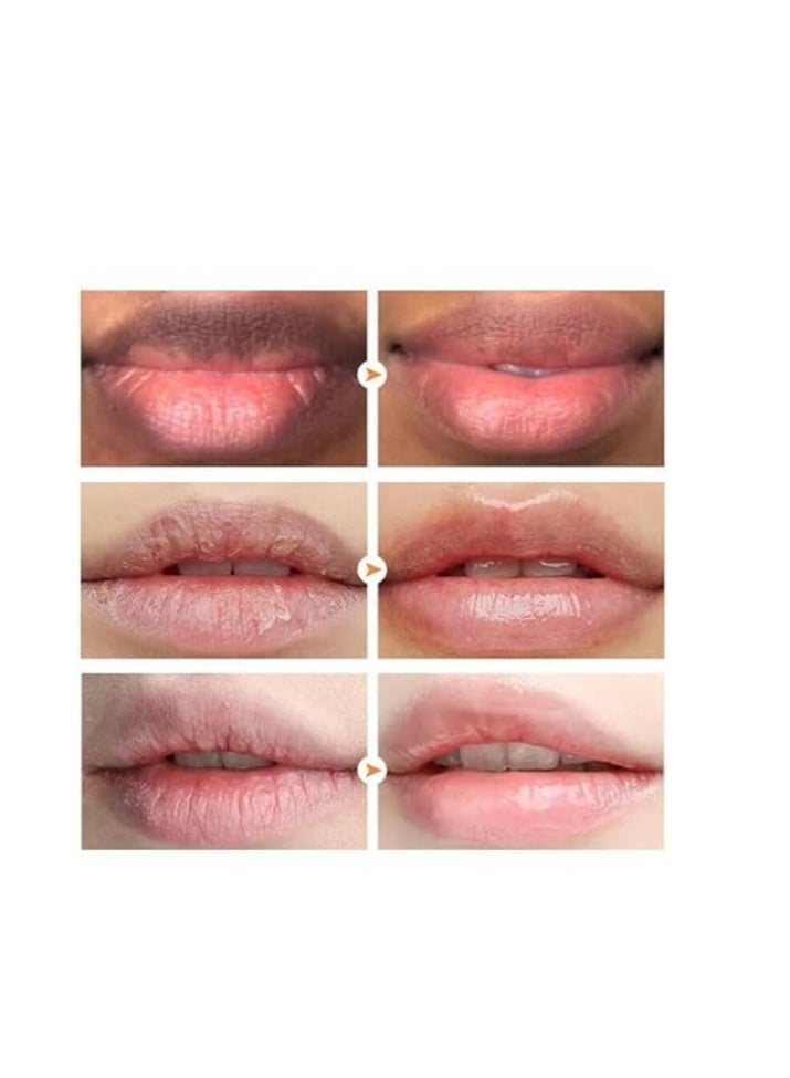 Mixiu scru cream - Lip Magic Lighten Scrub Cream, Dark Black Lip Removal Exfoliation Pigmentation, Fade Dull Pink Lip Balm Brighten, Anti-Crack Moisturizing, Smooth Lips, Gentle Exfoliator For Chapped And Dry Lips  - Image 5