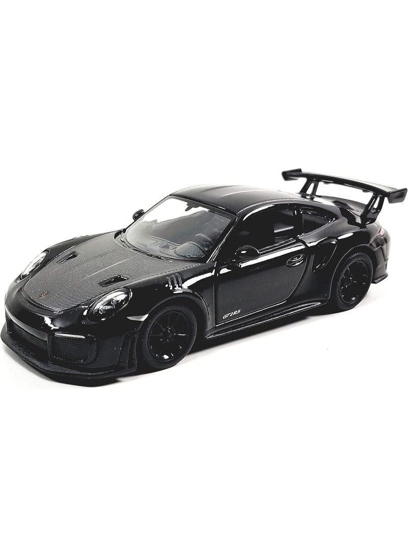HALAMODO 1:36 Porsche 911 GT2 Racing Alloy Car Model Toy , Sports Car Design With Openable Doors , Pull-Back Alloy Die-Cast Car Model Toy , Ornament Racing Alloy Antique Collection Toy Car , Birthday Party Gift For Boys Girls, Collectible Toy Car, Black , 12.5*5.5*3.5 cm - Image 1
