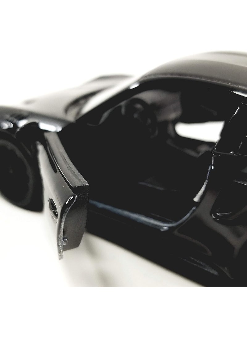 HALAMODO 1:36 Porsche 911 GT2 Racing Alloy Car Model Toy , Sports Car Design With Openable Doors , Pull-Back Alloy Die-Cast Car Model Toy , Ornament Racing Alloy Antique Collection Toy Car , Birthday Party Gift For Boys Girls, Collectible Toy Car, Black , 12.5*5.5*3.5 cm - Image 4