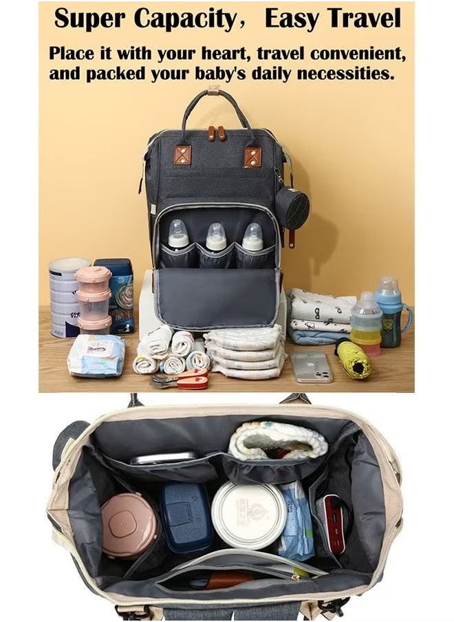 ORiTi - Stylish Multi-Functional Waterproof Baby Large Capacity Durable Travel Diaper Bag - Image 1