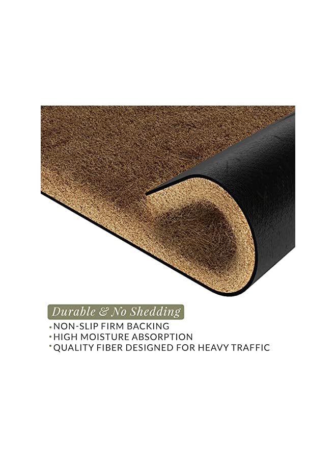 The Bros Home Sweet Home' Doormat Welcome Mat for Outdoors, Large Front Door Entrance Mat, 30x17, Brown - Image 5