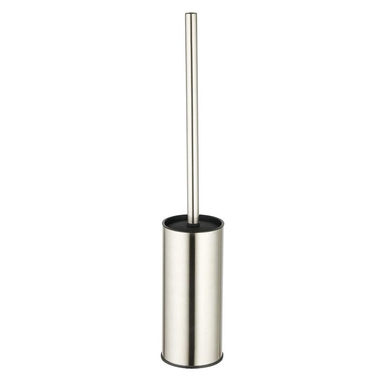 BGL Toilet Brush Holder Brushed Nickel Stainless Steel 304 Brushed Nickel Round Freestanding Toilet Bowl Brush and Holder for Bathroom